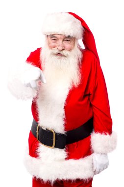 Noel Baba kameraya işaret