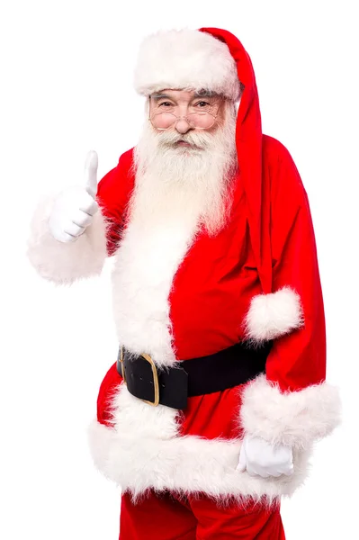 Santa claus geven beste wensen — Stockfoto