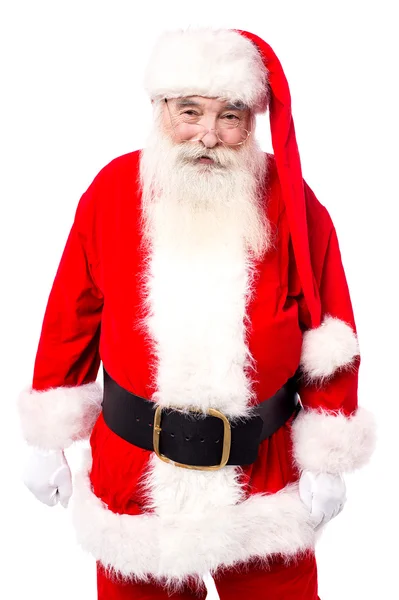 Man in santa claus kostuum — Stockfoto