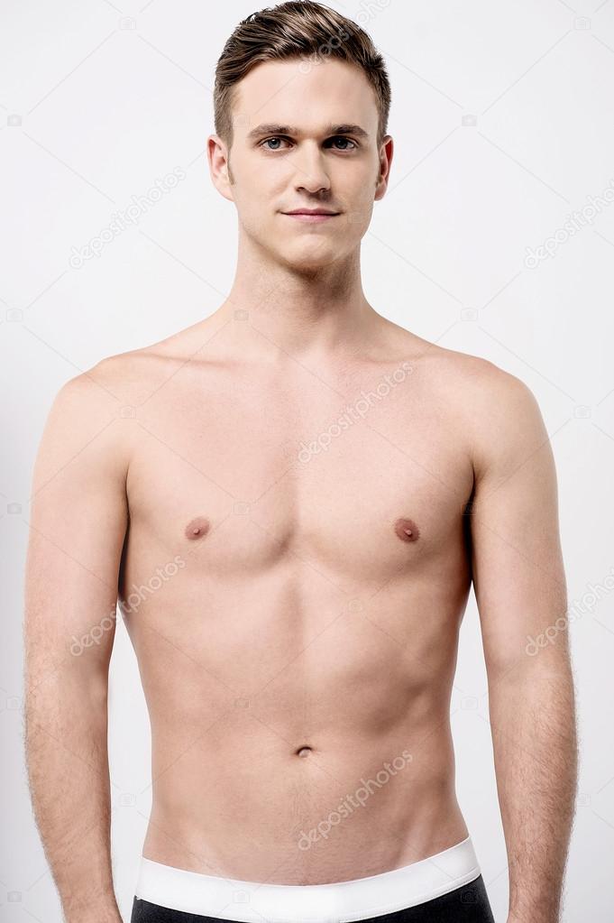 Young muscular shirtless guy