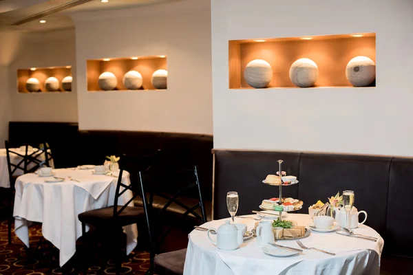 Rezervované stoly restaurace — Stock fotografie