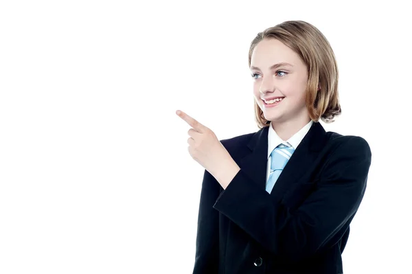 Girl in business attire — Stock Photo, Image