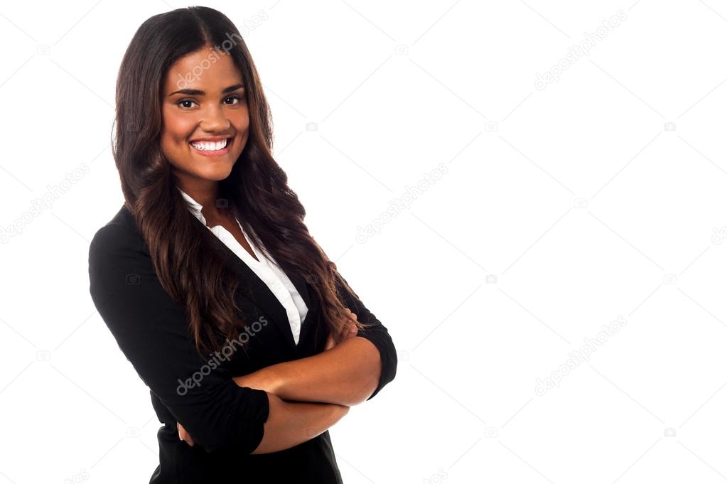business lady with arms crossed
