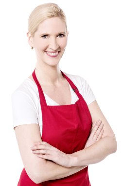 silah ile poz kadın Şef geçti