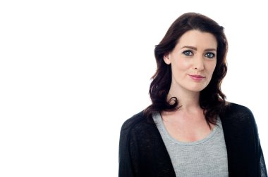 Kameraya poz güzel genç bayan