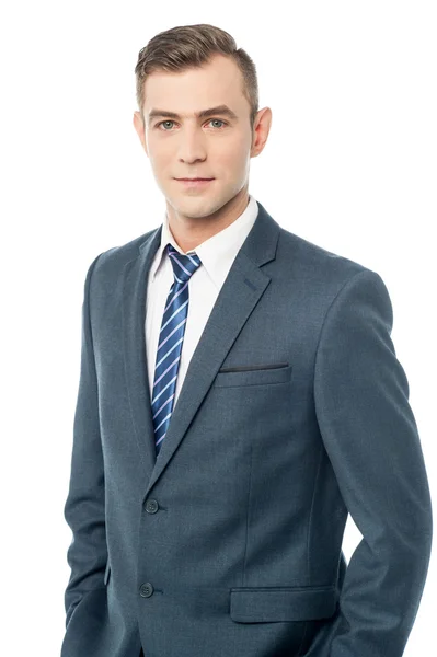 Handsome young confident executive — Stock Photo, Image