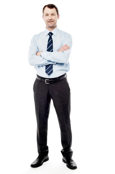 Male executive with crossed arms — Stock Photo, Image