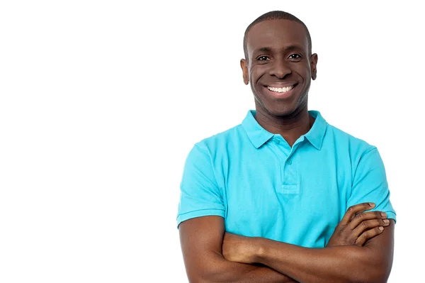 Middle aged man with folded arms — Stock Photo, Image