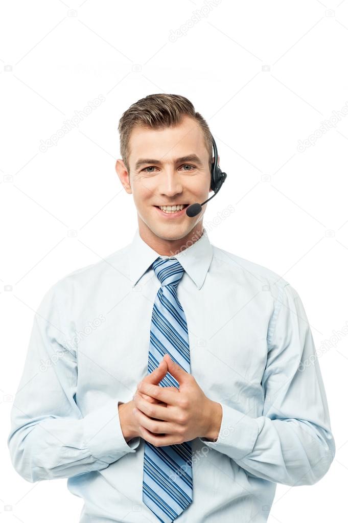 customer support executive on call