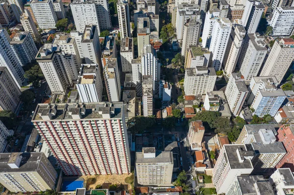 Vista Aérea Sao Paulo Brasil Distrito Cerqueira Cesar — Foto de Stock