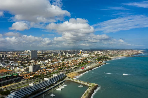 Vista Panorámica Hermosas Ciudades Ciudad Fortaleza Estado Ceara Brasil América — Foto de Stock