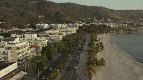 City Niteroi State Rio Janeiro Brazil Sao Francisco Beach — Stock Video