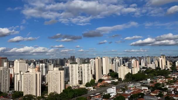 Caducidade Temporal Cidade São Paulo Distrito Itaim Bibi Brasil — Vídeo de Stock