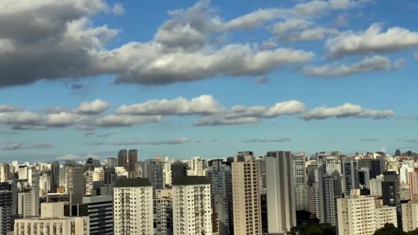 Sao Paulo Város Itaim Bibi Körzet Brazília Időeltolódása — Stock videók