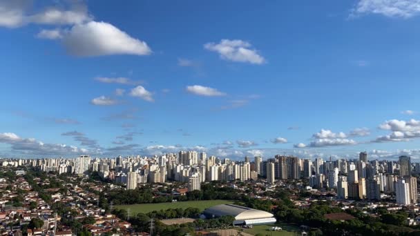 Zeitraffer Der Stadt Sao Paulo Stadtteil Brooklin Brasilien — Stockvideo