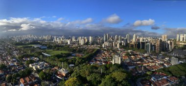 Sao Paulo, Brezilya, Güney Amerika 'nın panoramik manzarası. 
