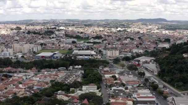 ブラジル サンパウロ州アティバイア市2020年3月3日ブラジルの小さな町 — ストック動画