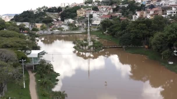 Ville Atibaia État Sao Paulo Brésil Mar 2020Passage Téléphérique Nature — Video