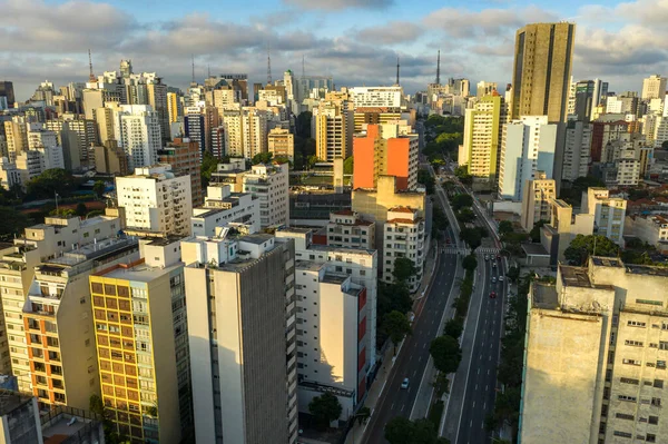 Staden Sao Paulo Consolao Street Brasilien — Stockfoto