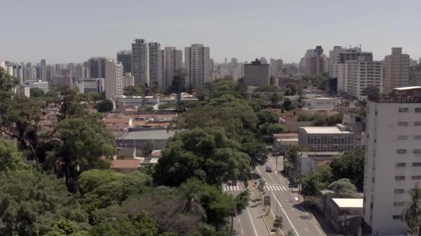 Sao Paulo Calle Santo Amaro Brasil Sudamérica 2020La Vista Aérea — Vídeo de stock