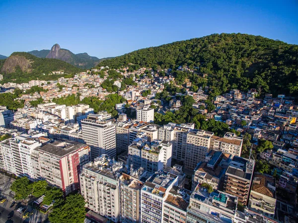 Contrast Rich Poor City Rio Janeiro Copacabana District Canta Galo — Stock Photo, Image