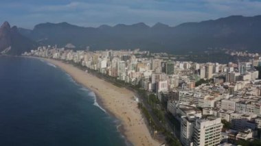 Ipanema ve Leblon plajları. Rio De Janeiro şehri, Brezilya. Güney Amerika.