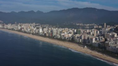 Ipanema ve Leblon plajları. Rio De Janeiro şehri, Brezilya. Güney Amerika.