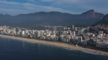 Ipanema ve Leblon plajları. Rio De Janeiro şehri, Brezilya. Güney Amerika.