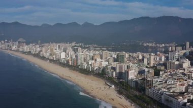 Ipanema ve Leblon plajları. Rio De Janeiro şehri, Brezilya. Güney Amerika.