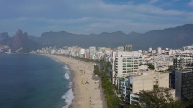 Ipanema ve Leblon plajları. Rio De Janeiro şehri, Brezilya. Güney Amerika.