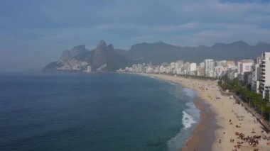 Ipanema ve Leblon plajları. Rio De Janeiro şehri, Brezilya. Güney Amerika.