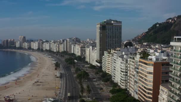 Copacabana Beach Stadt Rio Janeiro Brasilien Südamerika — Stockvideo