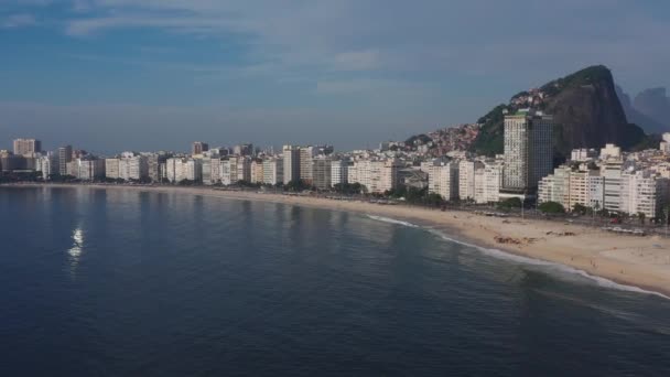Copacabana Beach Stadt Rio Janeiro Brasilien Südamerika — Stockvideo