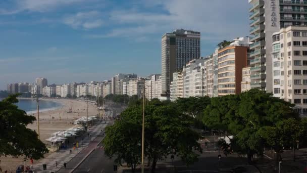 Copacabana Beach Stadt Rio Janeiro Brasilien Südamerika — Stockvideo