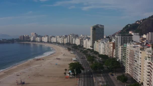 Copacabana Beach Rio Janeiro Brasilien Sydamerika — Stockvideo