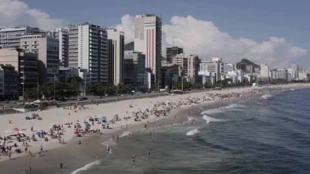 Playa Leblon Río Janeiro Brasil América Del Sur — Vídeos de Stock