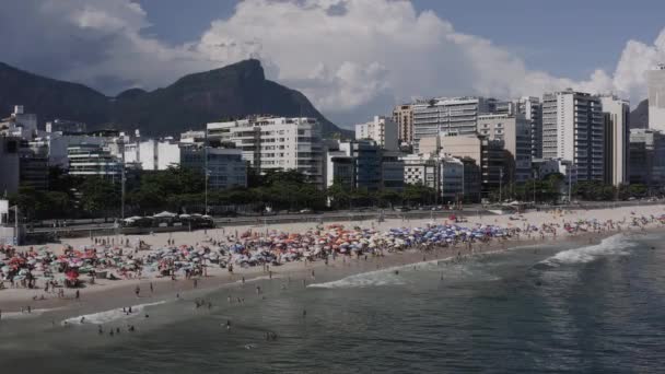 Leblon Sahili Rio Janeiro Brezilya Güney Amerika — Stok video