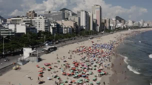 Leblon Beach Rio Janeiro Brasilien Südamerika — Stockvideo