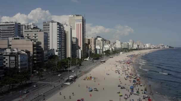Leblon Beach Rio Janeiro Állam Brazília Dél Amerika — Stock videók
