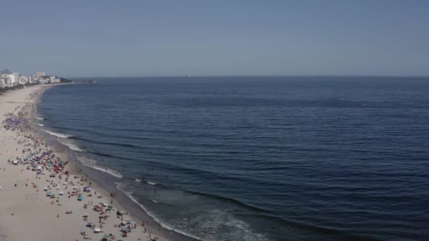 리우데자네이루의 해변입니다 브라질 남아메리카 — 비디오