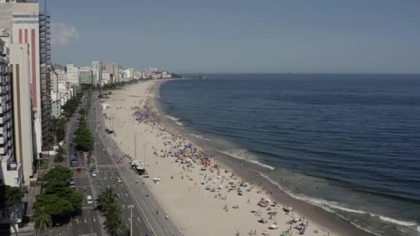 Leblon Beach Rio Janeiro Brasilien Sydamerika — Stockvideo