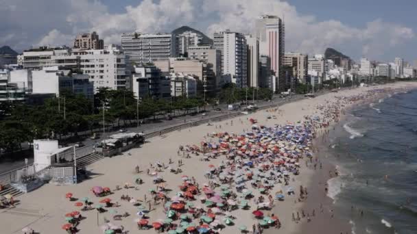 Leblon Beach Rio Janeiro Brasilien Sydamerika — Stockvideo