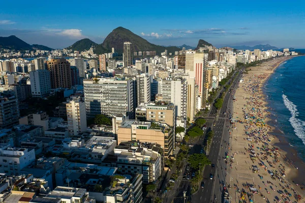 Veduta Aerea Del Distretto Ipanema Leblon Città Rio Janeiro Brasile — Foto Stock