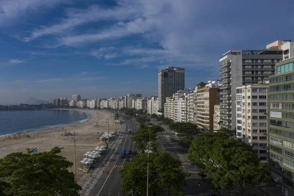 Playa Copacabana Ciudad Río Janeiro Brasil América Del Sur — Foto de Stock