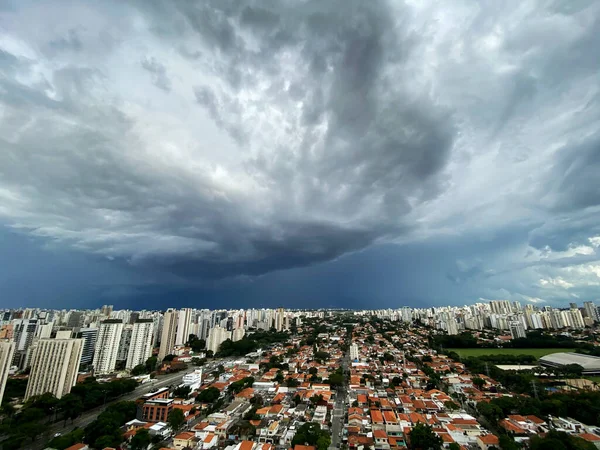 Stormen Storstaden Staden Sao Paulo Brasilien Sydamerika — Stockfoto