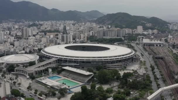 Maracana Stadion Brazil Futball Rio Janeiro Városa Brazília Dél Amerika — Stock videók