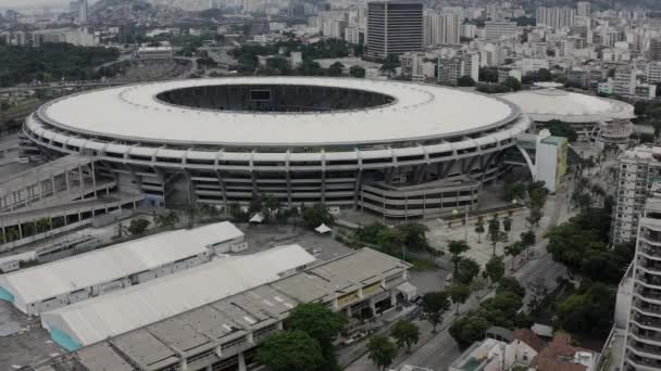 Maracana Stadium Brasiliansk Fotboll Rio Janeiro Brasilien Sydamerika — Stockvideo