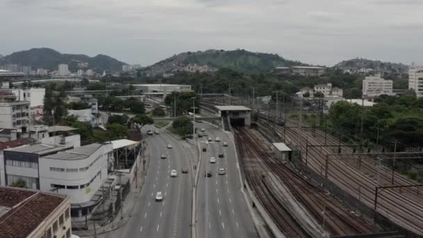 Cidade Rio Janeiro Brasil Norte Cidade Rio Janeiro Avenida Radial — Vídeo de Stock