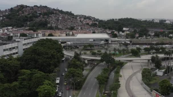 Rio Janeiro Brasilien Südamerika Bahn Station Maracana Norden Der Stadt — Stockvideo
