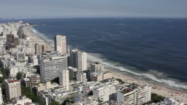 Playas Barrio Leblon Ipanema Ciudad Río Janeiro Brasil América Del — Vídeos de Stock